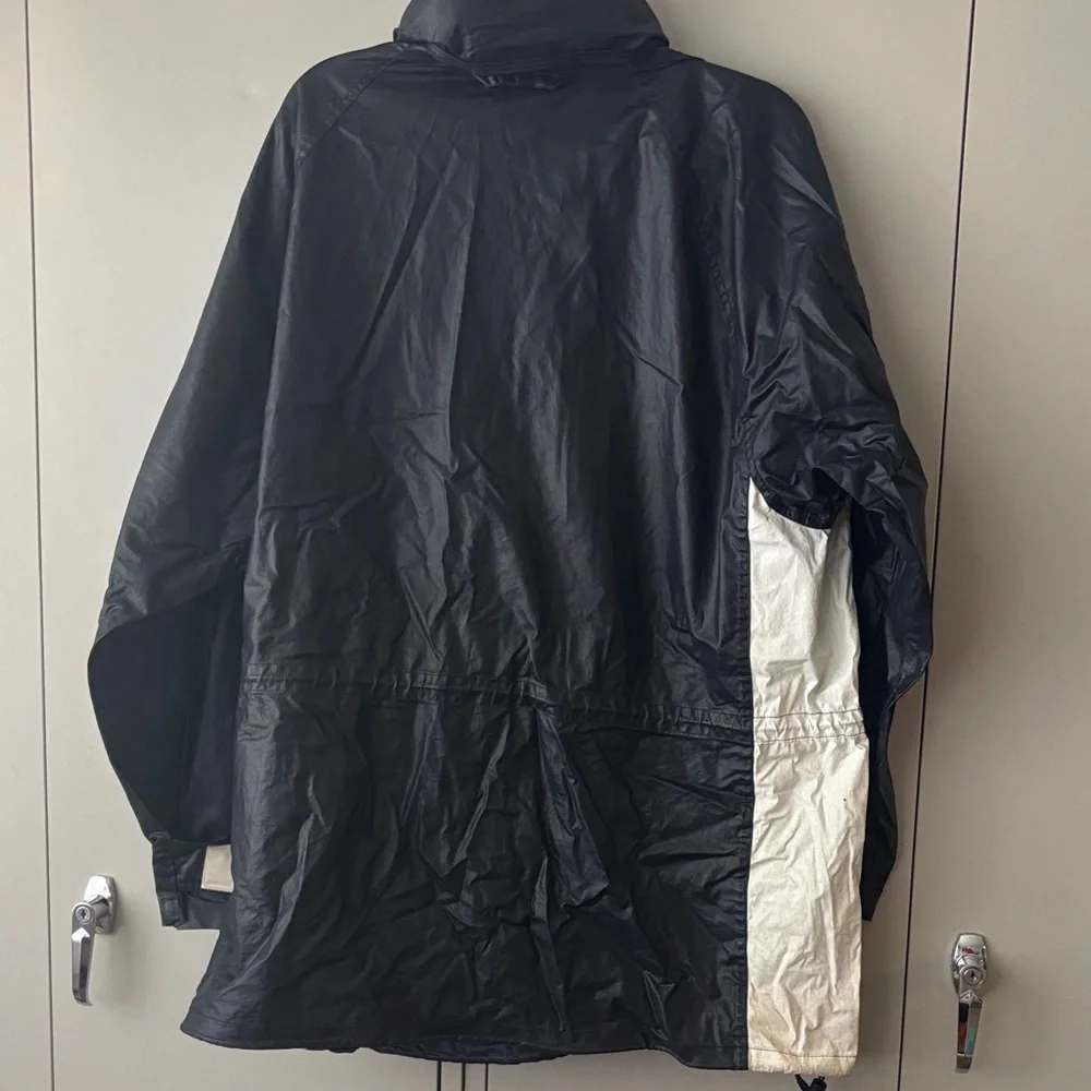 Vintage Polo by Ralph Lauren Men's blue Black and Orange Raincoat size large - Picture 4 of 8